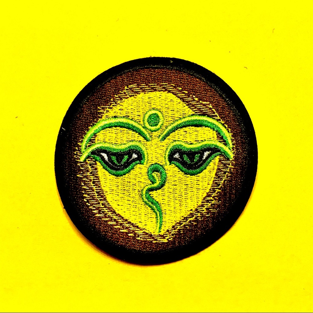 Spiritual zen iron on patch